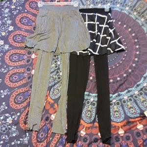 Price drop Gray skirt with attached leggings S/M
